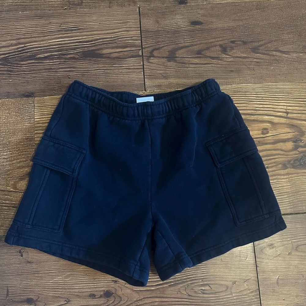 Aritzia Navy Cargo Shorts